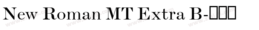 New Roman MT Extra B字体转换